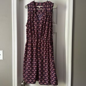 41 Hawthorn Navy & Pink shirt dress Size 1X